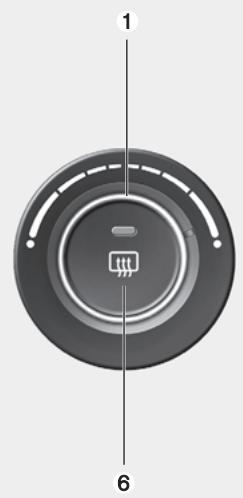 KIA - Système de commande manuelle de la climatisation (le cas échant) - 1