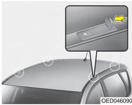 KIA - Support de fixation pour BARRE de TOIT - 1