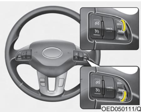 KIA - Pour régler la limite de vitesse : - 1