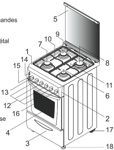 CANDY CBCM6W543,  CBCM6X543 - ASPECT General et definition de l'appareil - 1