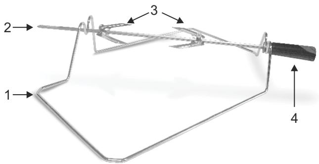 CANDY FXP 649 NX - GRILLSPIEß (MODELLABHÄNGIG) - 1