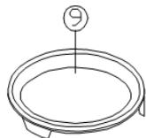 CANDY EGO-G25DCR - BENAMING ONDERDELEN EN TOEBEHOREN OVEN - 2