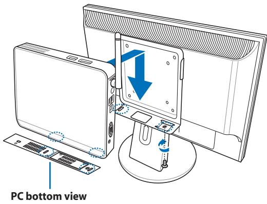 ASUS EEEBOX PC EB1007P-B0107 - Installing your PC to a monitor (optional) - 3