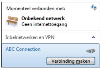 ASUS EEEBOX PC EB1007P-B0107 - Klik op het netwerkpictogram in de taakbalk en klik op de verbinding die u net hebt gemaakt. - 1