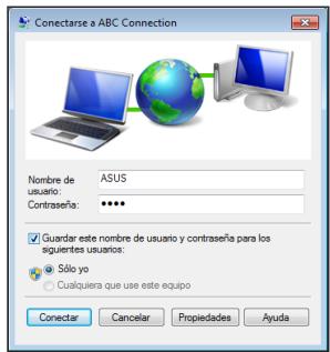 ASUS EEEBOX PC EB1007P-B0107 - Escribe su nombre de usuario y contraseña. HagaWhile conectar para connectarse a Internet. - 1