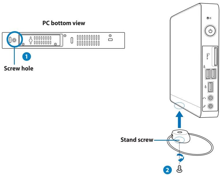 ASUS EEEBOX PC EB1007P-B0107 - Installing the stand (optional) - 1