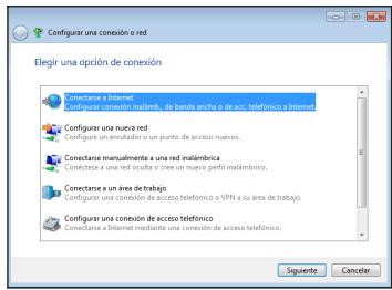 ASUS EEEBOX PC EB1033-B012G,  EEEBOX PC EB1033-B014E - Seleccione Conectarse a Internet y haga clic en Siguiente. - 1