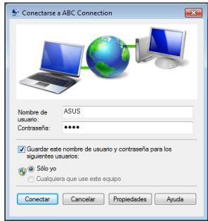 ASUS EEEBOX PC EB1033-B012G,  EEEBOX PC EB1033-B014E - Escriba su nombre de usuario y contraseña. Haga clic en Conectar para conectarse a Internet. - 1