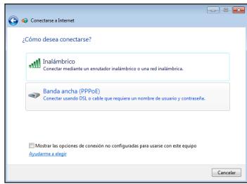 ASUS EEEBOX PC EB1033-B012G,  EEEBOX PC EB1033-B014E - Seleccione Banda ancha (PPPoE) y haga clic en Siguiente. - 1