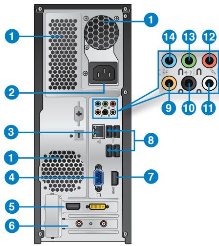 ASUS ESSENTIO CP6230-FR001S - Panneau arrière - 1