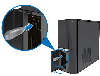 ASUS ESSENTIO CP6230-FR001S - Een USB-opslagapparaat aansluiten - 1