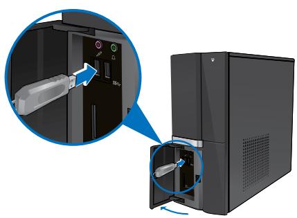 ASUS ESSENTIO CP6230-FR001S - Connessione di un dispositivo di archivazione USB - 1