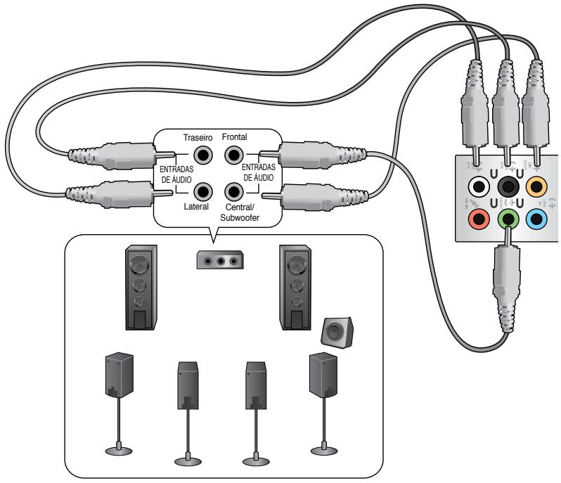 ASUS ESSENTIO CP6230-FR001S - Ligar altifalantes de 8 canais - 1