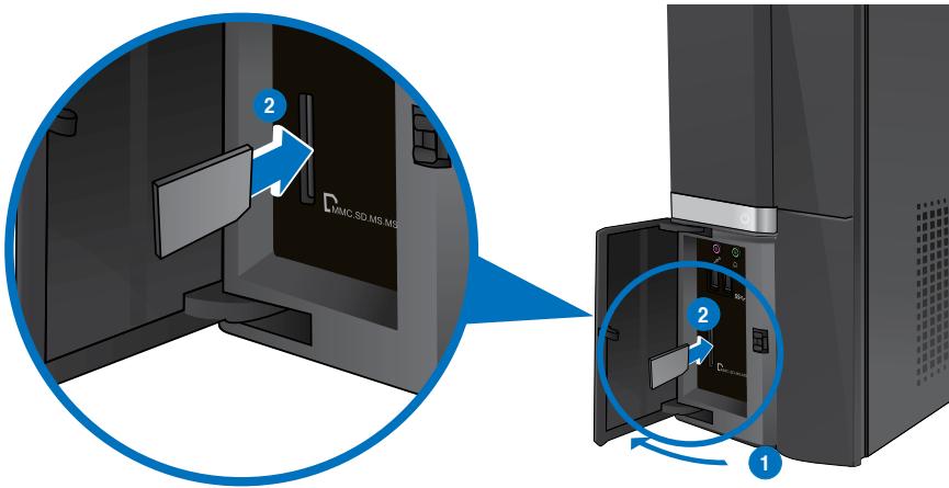 ASUS ESSENTIO CP6230-FR001S - Utilizar o leitor de cartões de memória - 1