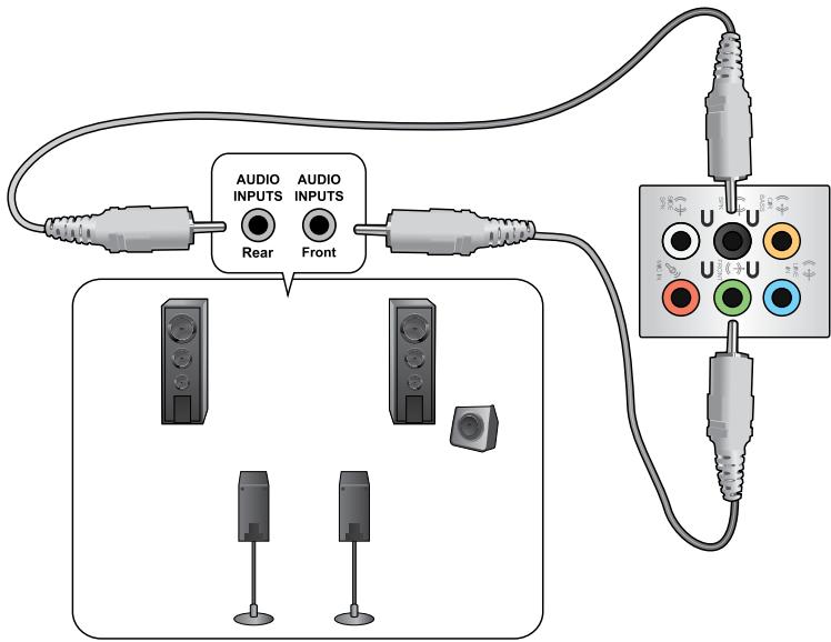 ASUS ESSENTIO CP6230-FR001S - Luidsprekers met 4 kanalen aansluten - 1