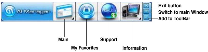 ASUS ESSENTIO CP6230-FR001S - AI Manager quick bar - 1