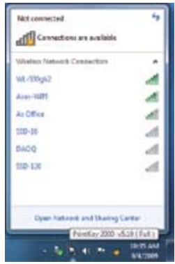 ASUS ESSENTIO CP6230-FR001S - To connect to a wireless network: - 1