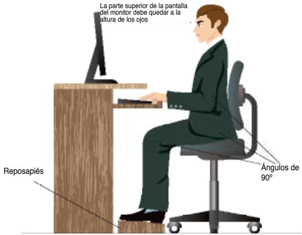 ASUS ESSENTIO CP6230-FR001S - Postura correcta durante el uso del PC de sobremesa - 1