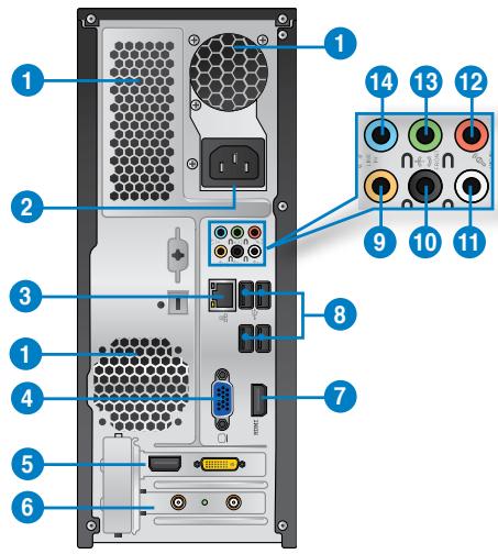 ASUS ESSENTIO CP6230-FR001S - Achterpaneel - 1
