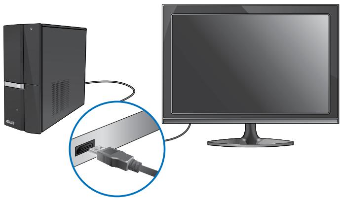 ASUS ESSENTIO CP6230-FR001S - Connector un téléviseur HD - 2