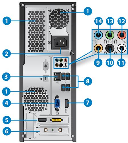 ASUS ESSENTIO CP6230-FR001S - Rear panel - 1