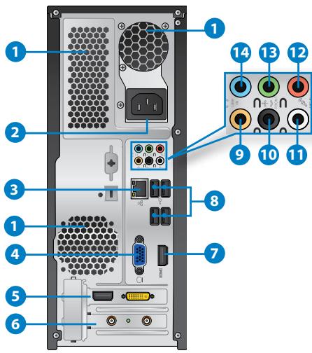 ASUS ESSENTIO CP6230-FR001S - Pannello posteriore - 1