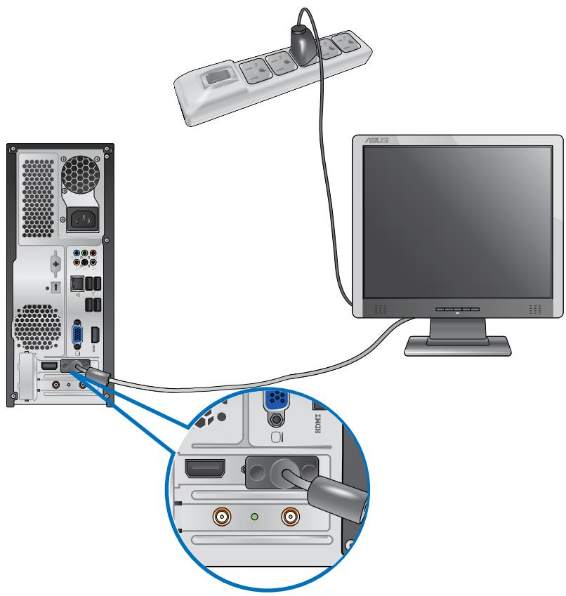 ASUS ESSENTIO CP6230-FR001S - Para ligar um monitor externo'utilizando a Placa Grafica ASUS: - 2