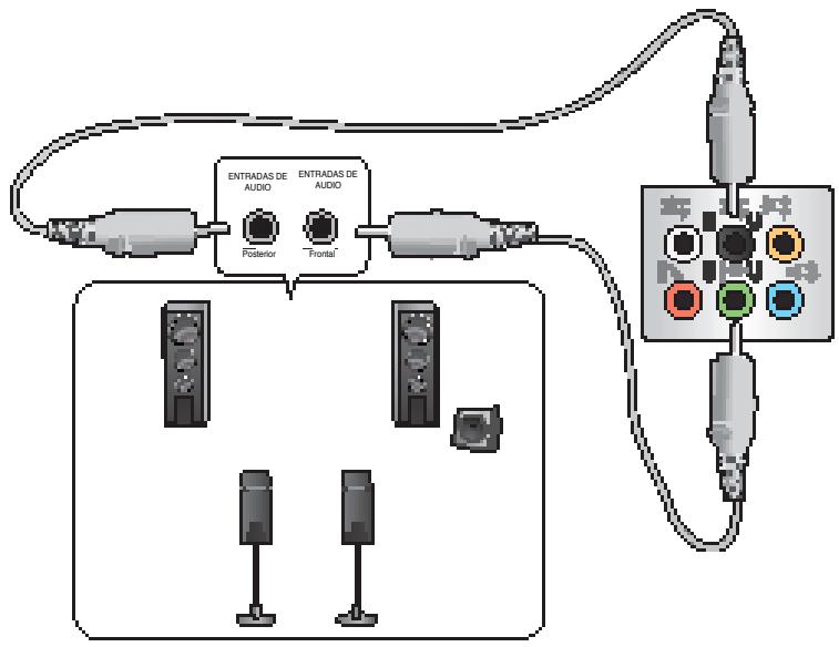 ASUS ESSENTIO CP6230-FR001S - Conexión de un sistema de altavoces de 2 canales - 2