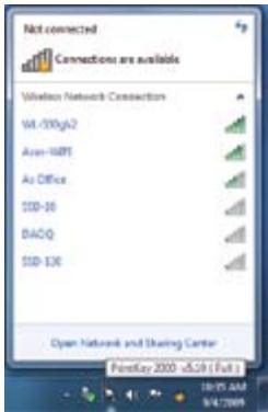 ASUS ESSENTIO CP6230-FR001S - Para ligar a uma rede sem fios: - 1