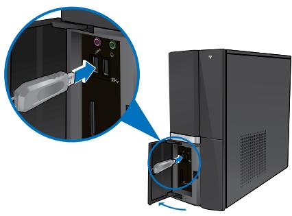 ASUS ESSENTIO CP6230-FR001S - Pour connecter un péripérisque de stockage USB : - 1