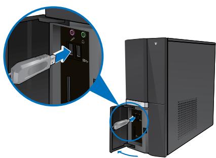 ASUS ESSENTIO CP6230-FR001S - To connect a USB storage device: - 1