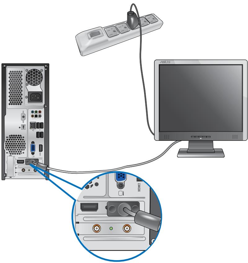 ASUS ESSENTIO CP6230-FR001S - Per collegare un monitor esterno mediante la Scheduled grafica ASUS: - 2