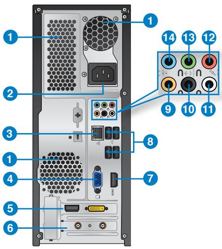 ASUS ESSENTIO CP6230-FR001S - Painel traseiro - 1