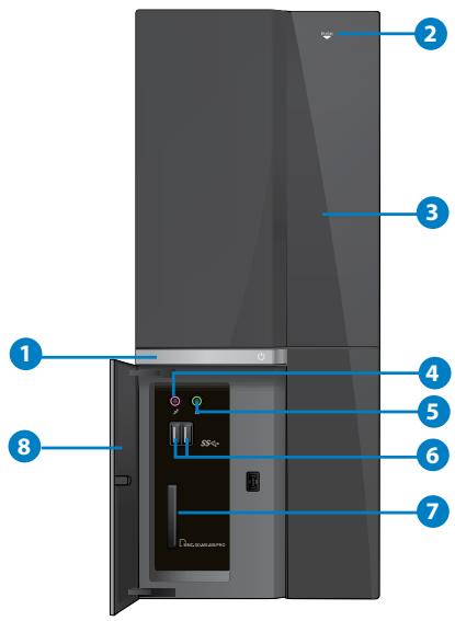 ASUS ESSENTIO CP6230-FR001S - Front panel - 1