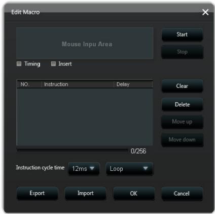 ASUS GX950,  GX950 - Edit Macro menu - 2