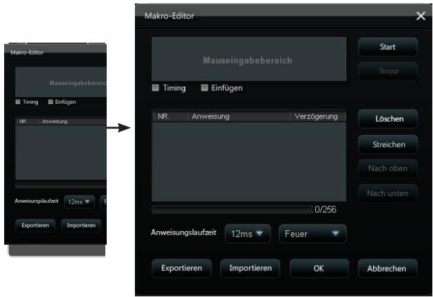 ASUS GX950,  GX950 - Makro-bearbeiten-Menu - 1