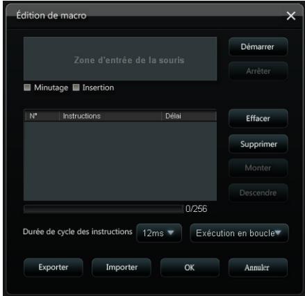 ASUS GX950,  GX950 - Menu d'édition des macros - 2