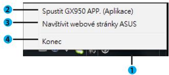 ASUS GX950,  GX950 - Nabidka hlavniho panelu - 1