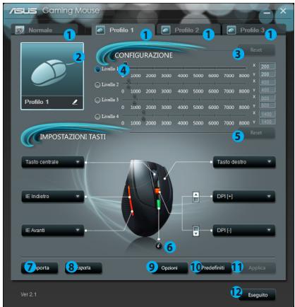 ASUS GX950,  GX950 - Menu Principale - 1