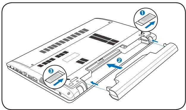 ASUS X75VD-TY197H - Installer et initialiser la batterie - 2