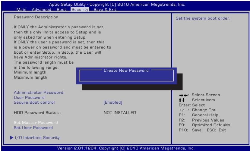 ASUS X75VD-TY197H - HDD Password (Mot de passer d'accès au disque dur) - 1