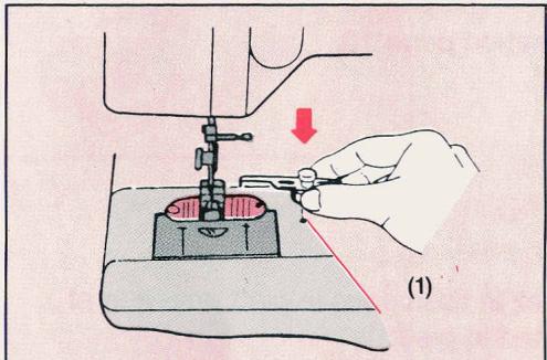 SINGER EUROPA 200 - UTILISATION DU GUIDE DROIT - 1