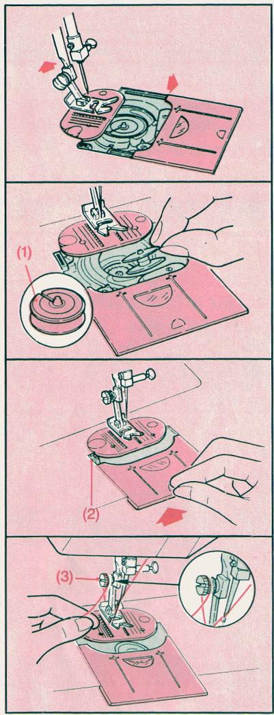 SINGER EUROPA 200 - UTILISATION DE L'ENFILE-AIGUILLE - 3