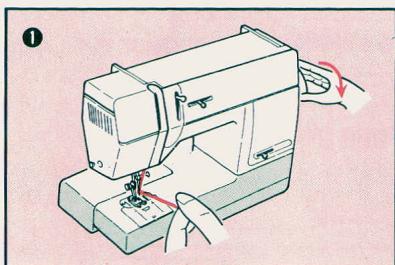 SINGER EUROPA 200 - UTILISATION DE L'ENFILE-AIGUILLE - 12