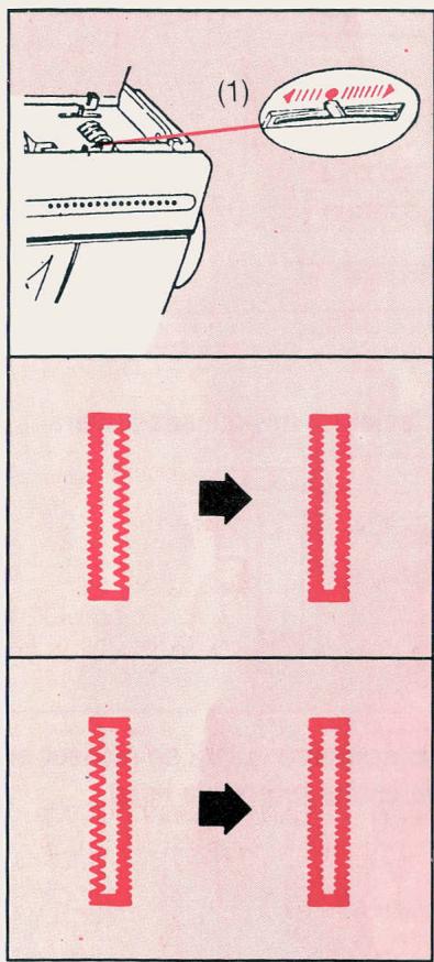 SINGER EUROPA 200 - REGLAGE DE L'EQUILIBRAGE DE LA BOUTONNIÈRE - 1