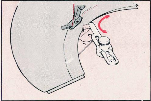 SINGER EUROPA 200 - UTILISATION DU GUIDE DROIT - 3