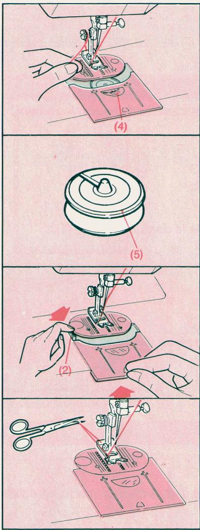 SINGER EUROPA 200 - UTILISATION DE L'ENFILE-AIGUILLE - 4