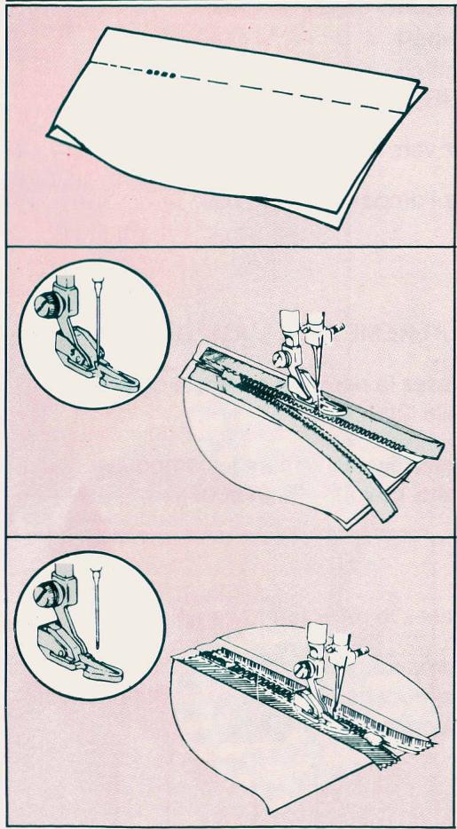SINGER EUROPA 200 - POSE DE FERMETURE A GLISSIERE - 1
