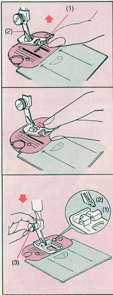 SINGER EUROPA 200 - CHANGEMENT DE PIED PRESSEUR - 4