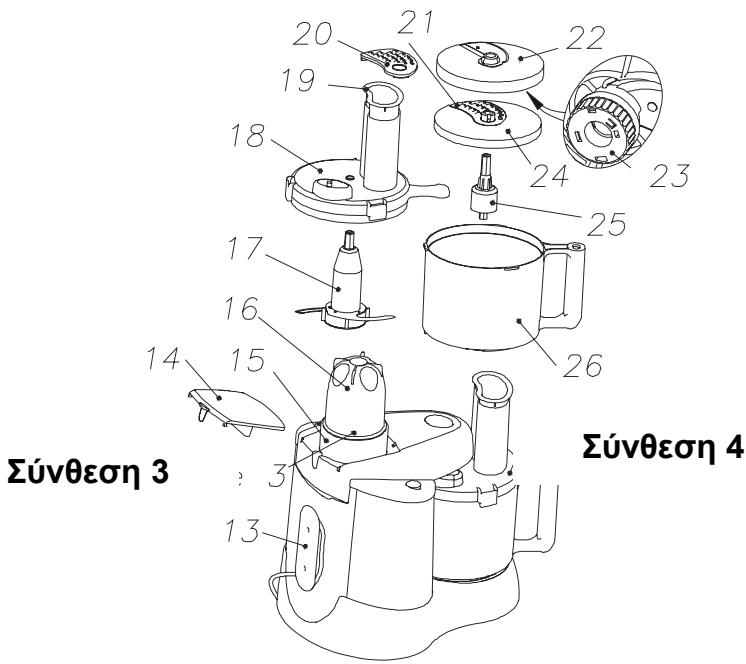 SINGER ROBOT MULTIFONCTIONS SKM2501ST - Όνομα κάθε μέρους της συσκευής - 2